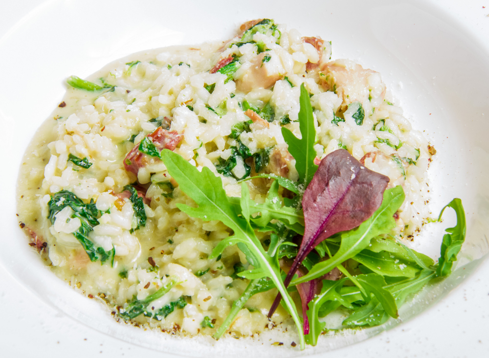 membuat risotto